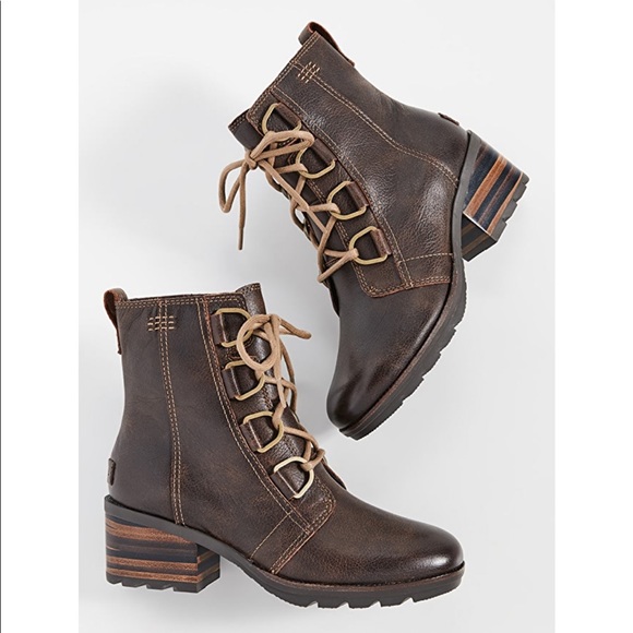 Sorel cate lace up boot burro Clearance